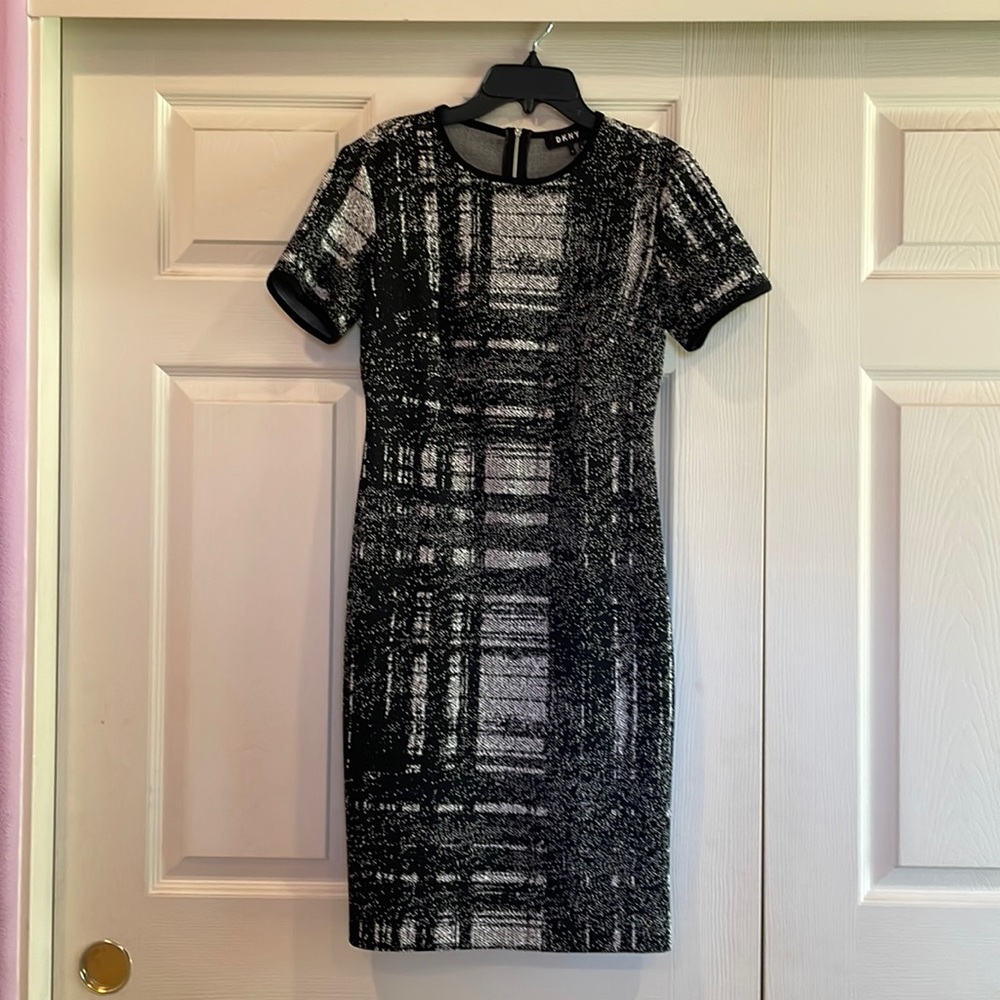 Black DKNY Dress with Short Sleeves